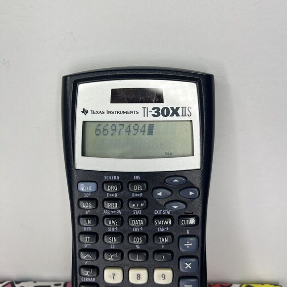 Texas Instruments TI-30X IIS Scientific Calculator, Solar Powered, Tested - Picture 5 of 7